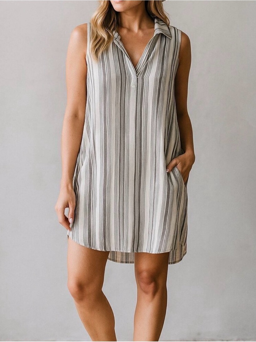Anthropologie Cloth & Stone Stripe Tunic Size S
